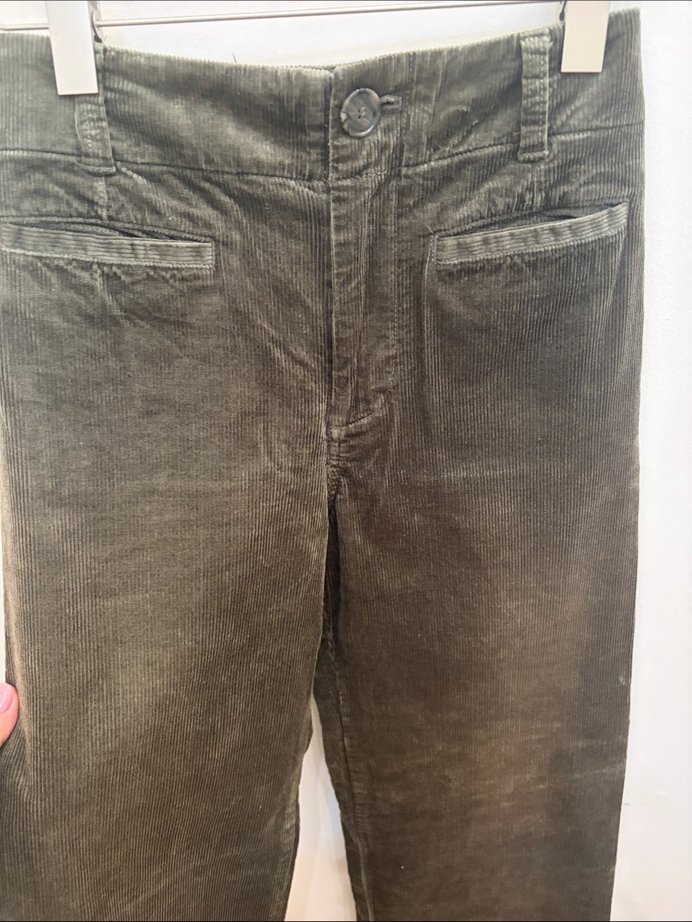 Anthropologie Men's Olive Corduroy Trousers